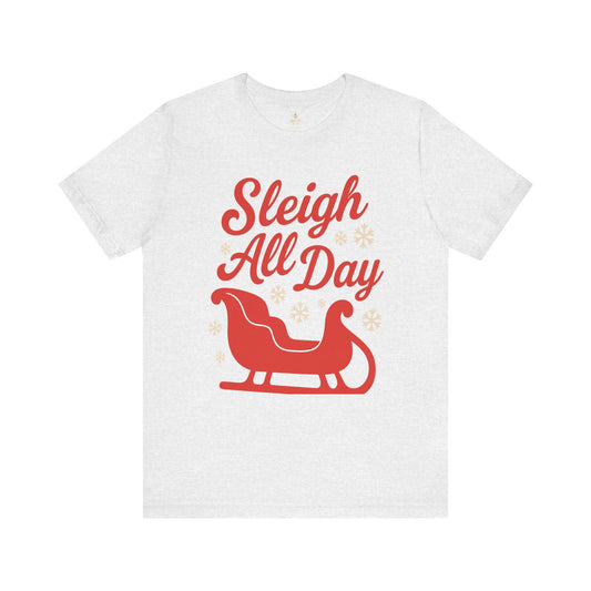 Sleigh All Day – Vintage Christmas Graphic | Jersey Tee