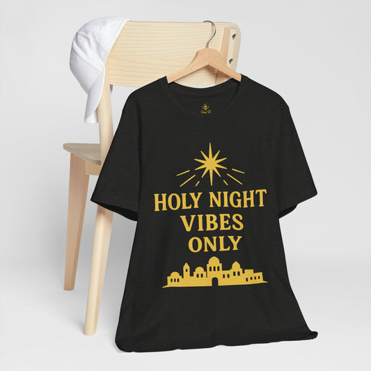 Holy Night Vibes Only – Bethlehem Star | Jersey Tee
